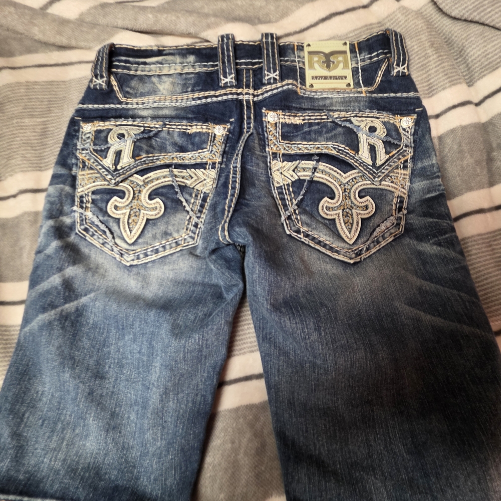 Rock Revival Relaxed Fit Jeans in Blue